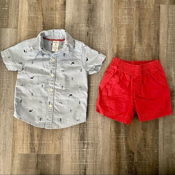 Carters nautical 2 piece set - Picture 1 of 2